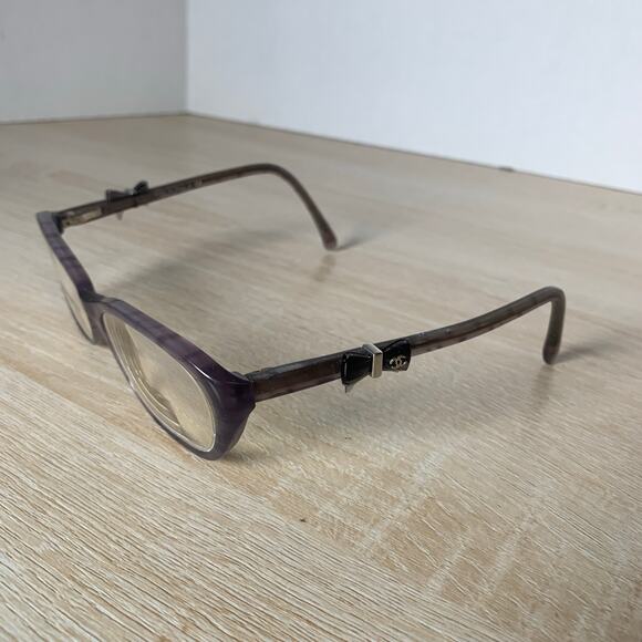 CHANEL 3242 c.1307 Eyeglasses RARE! With Bows Gray Blue Frames 52-16-135 - Picture 3 of 11